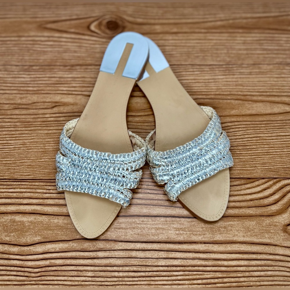 Zara Silver and Tan Sandals